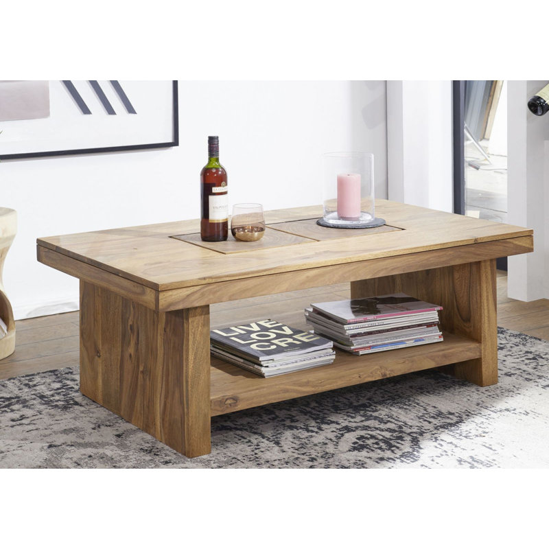 Turin Floor Shelf Coffee Table with Storage