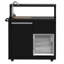 Module de barbecue et d'évier Forno All'Aperto 62 600 BTU avec comptoirs en pierre frittée noire, bar et centre de boissons