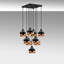 Prejean 9 - Light Black Cluster Pendant