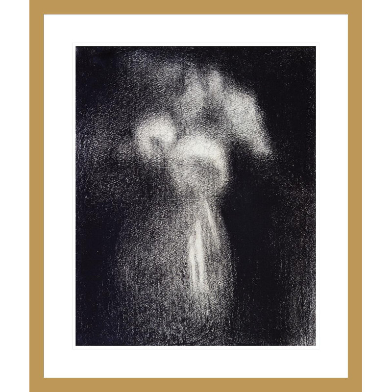 Vase de fleurs par Georges Seurat, H 27,72 po x l 23,5 po