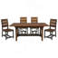 Unique Look Wood Framing 1Pc Dining Table W Extension Leaf Industrial Design Casual Dining Furniture
