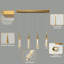 Luminaire suspendu moderne en cristal Teardrop