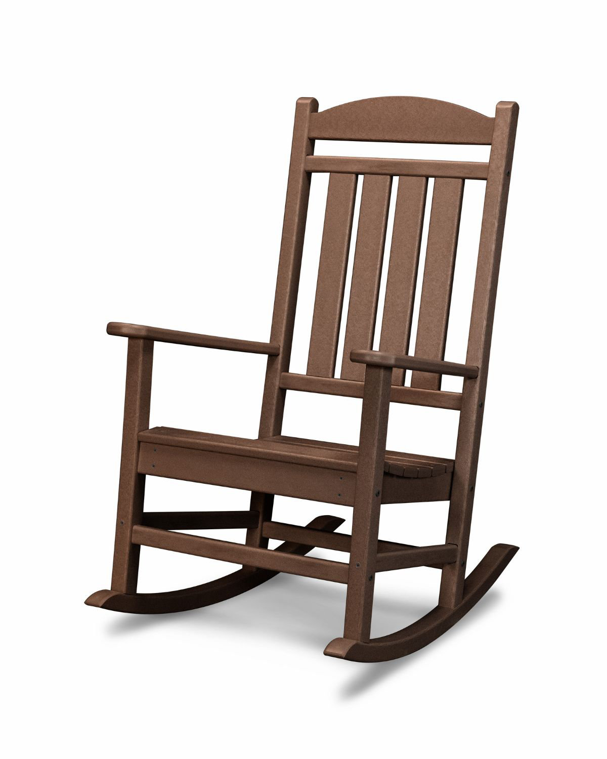 POLYWOOD® Rocker Patio Rocking Chair, Mahogany
