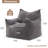 Modern Compression 39"W Oversized Corduroy Bean Bag Chair Filled with Memory Sponge-1320730024