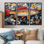 «Red and Orange», ensemble d'impressions murales arctiques-107195460-107195468
