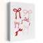 Festive Red Bows, impression élégante sur toile-129718239