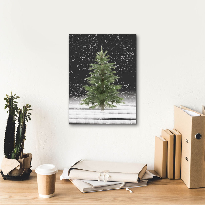  «Christmas Snow» par House Fenway, art mural sur toile, 12 po x 16 po