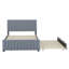 Lit plateforme double avec lit gigogne-107233598
