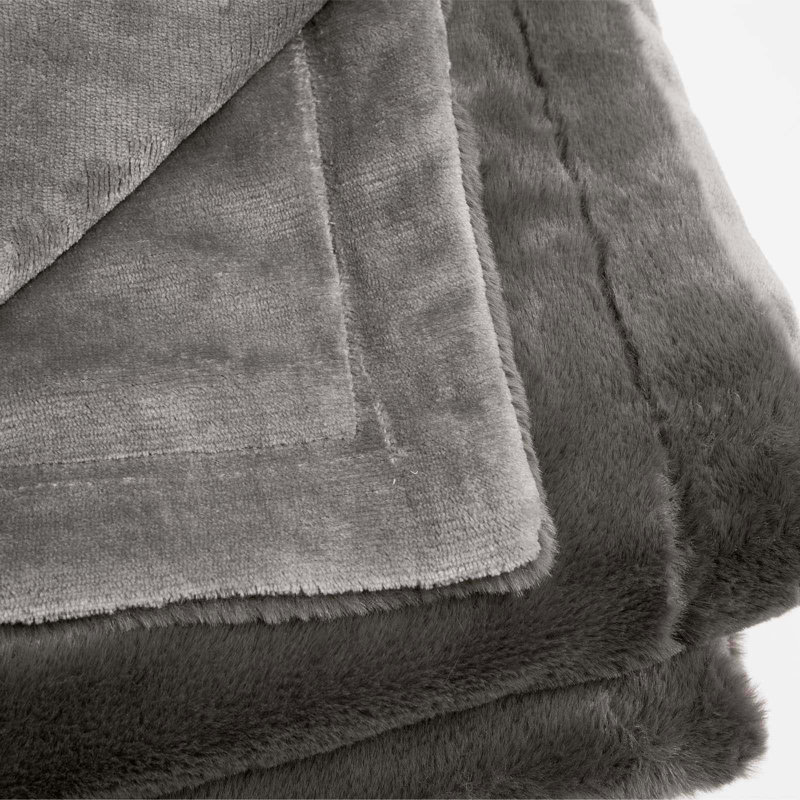 Raynette Throw Blanket, W200 x L240cm, Charcoal