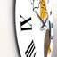 Fleurs abstraites sur des formes minimales V - horloge murale moderne-60327909