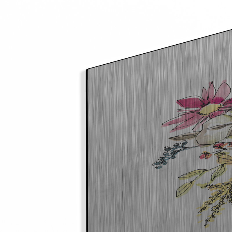 Art mural en métal «Festive Foliage 2 Summer» par Anne Tavoletti, H 36 po x l 24 po