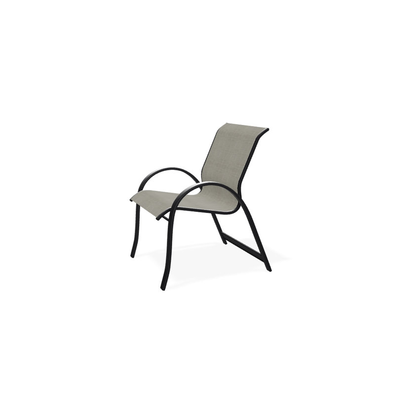 Aruba Outdoor Dining Armchair, Black