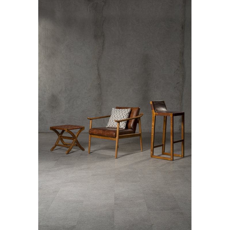 Indira Solid Wood Accent Stool
