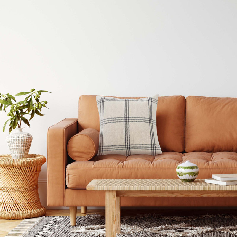 Housse de coussin carré en coton, Housse de coussin seulement - sans coussin