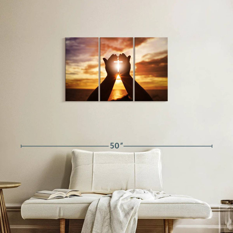 Adella Sunlight Over Cross, 20" H x 33" W