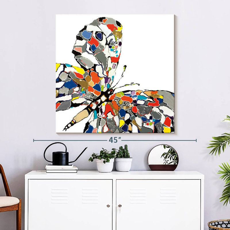 Crowle Papillon, 33" H x 33" W