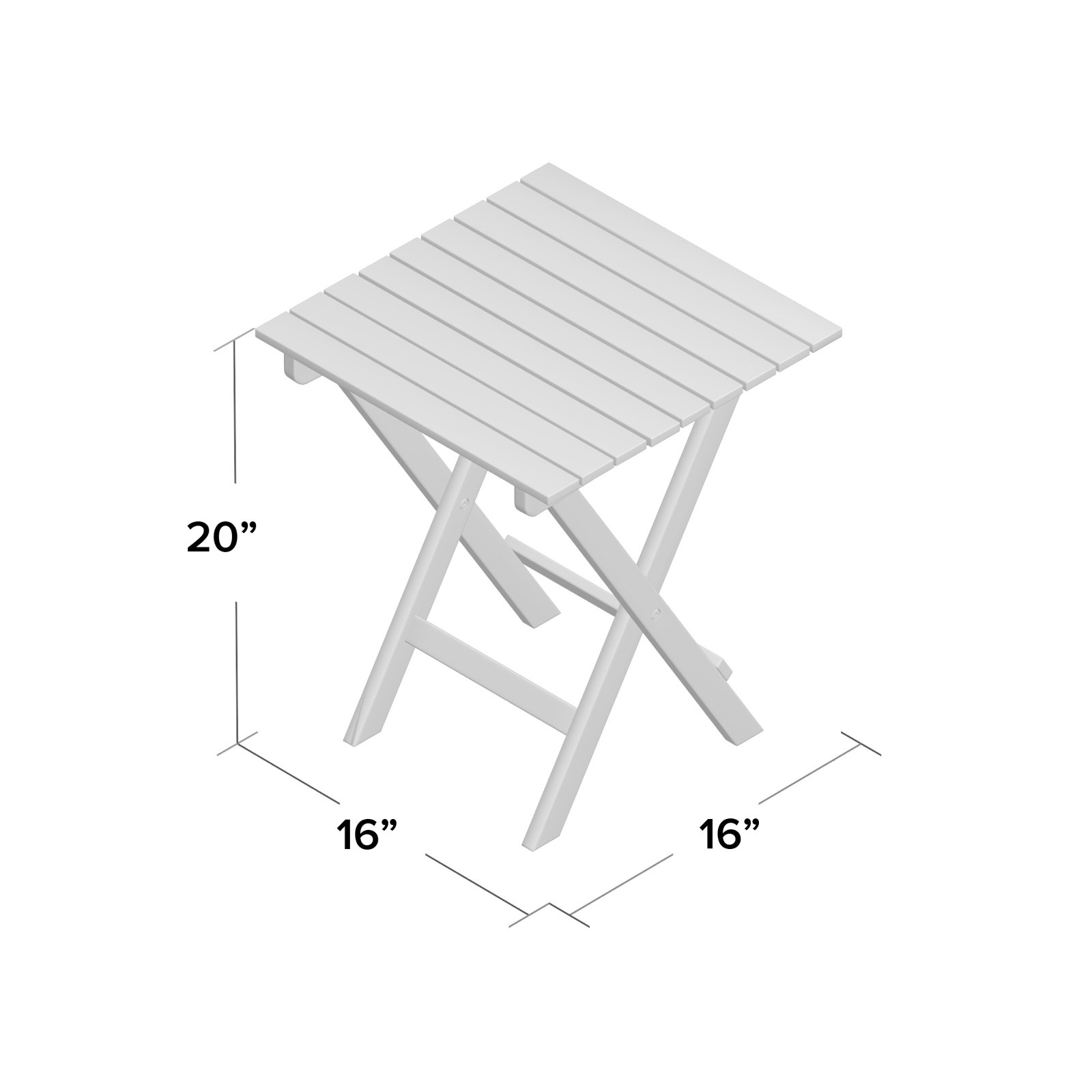 Danika 16'' Fliptop Outdoor Side Table, Barn Red