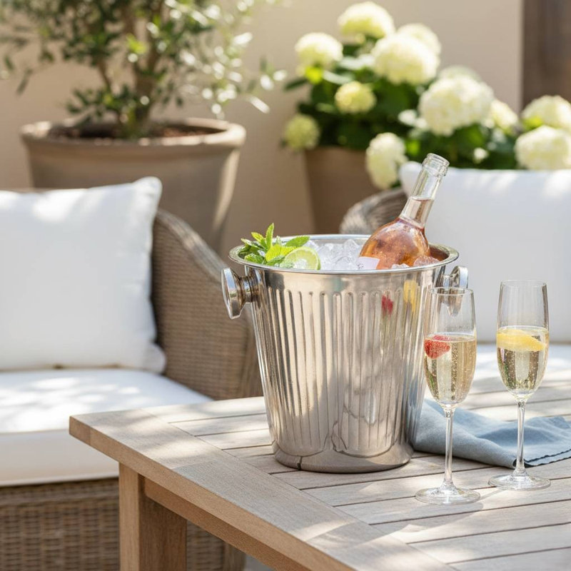 Stainless Steel Champagne Cooler Bucket