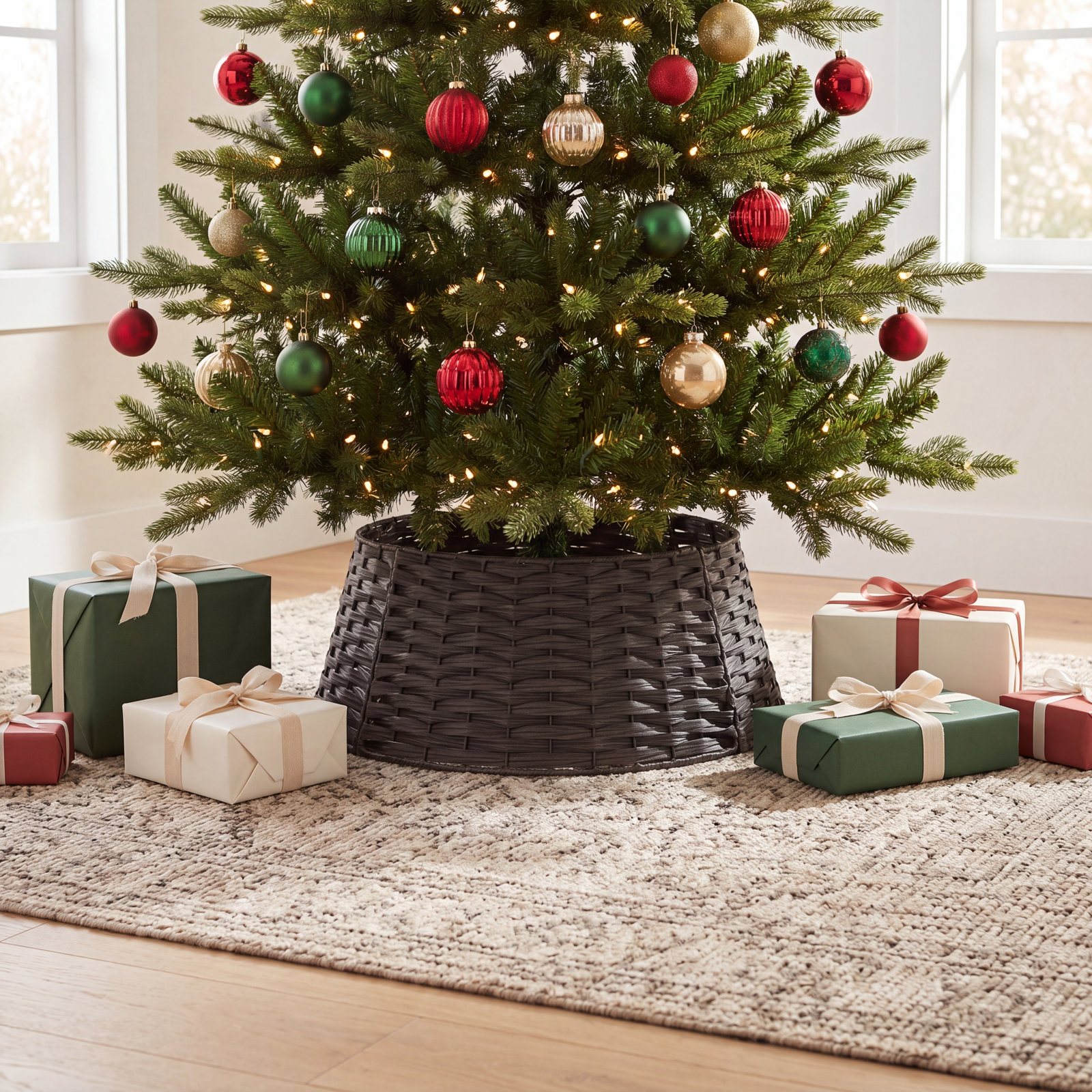 45 Inch Round Christmas Tree Collar Skirt