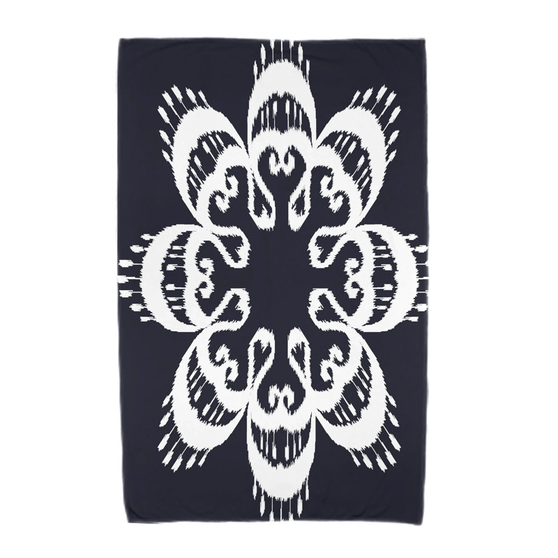 Serviette de plage Garett, Bleu marine