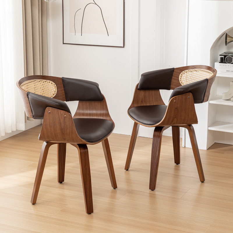 Chaise en bois massif Esterly, Brun