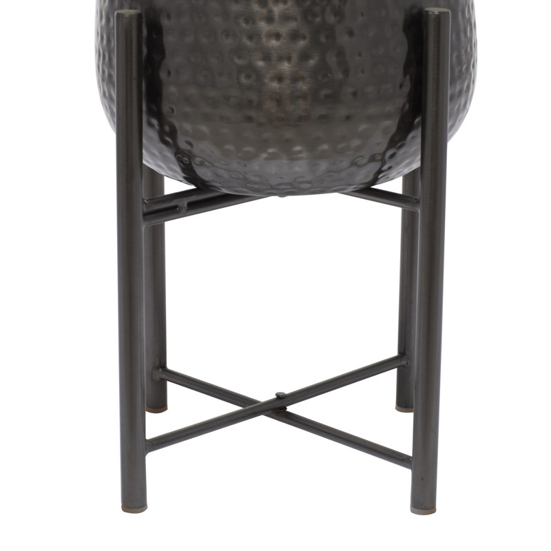 Ensemble de pots à fleurs 2 pièces CosmoLiving par Cosmopolitan, Noir