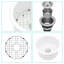 Évier de cuisine polyvalent à double fixation en céramique avec construction durable et accessoires pratiques