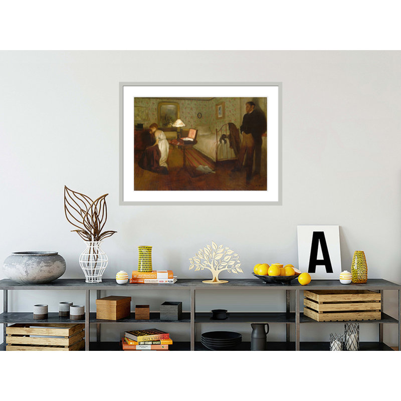 «Interior» par Edgar Degas - impression numérique sur estampe numérique, H 31,39 po x l 41,5 po