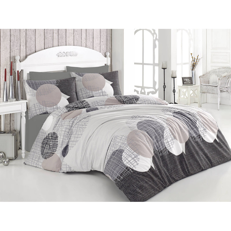 Peltier Abstract Duvet Cover Set with Pillowcases Included, 220 x 240cm Duvet Cover + 1 Pillowcase