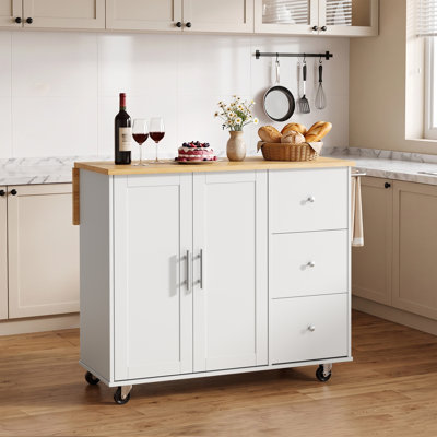 Arnola 39.7" W Kitchen Island Cart