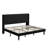 King Size Velvet Upholstered Platform Bed with Wingback Headboard and Wooden Slats-1735546480-1735546374