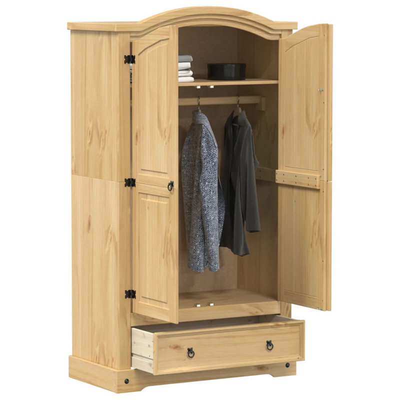 15-2 Wardrobe, Solid pine wood