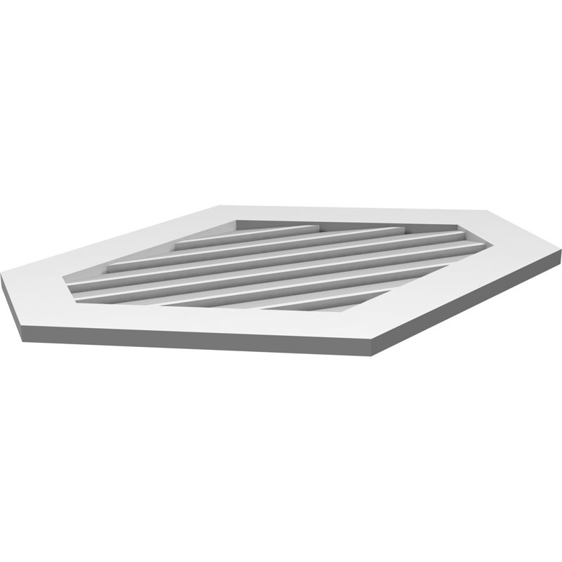 Pente verticale verticale en uréthane 6 pi, 1" H x 34" W x 26" L