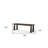 Kendrich Rectangular Dark Brown Solid Wood Bench