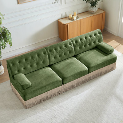 Tissu en velours 3 places adapté aux animaux de compagnie