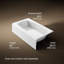 Seaforth™ 54" x 30" Alcove/Tile in Soaking Cast Iron Bathtub-65089488-10979397
