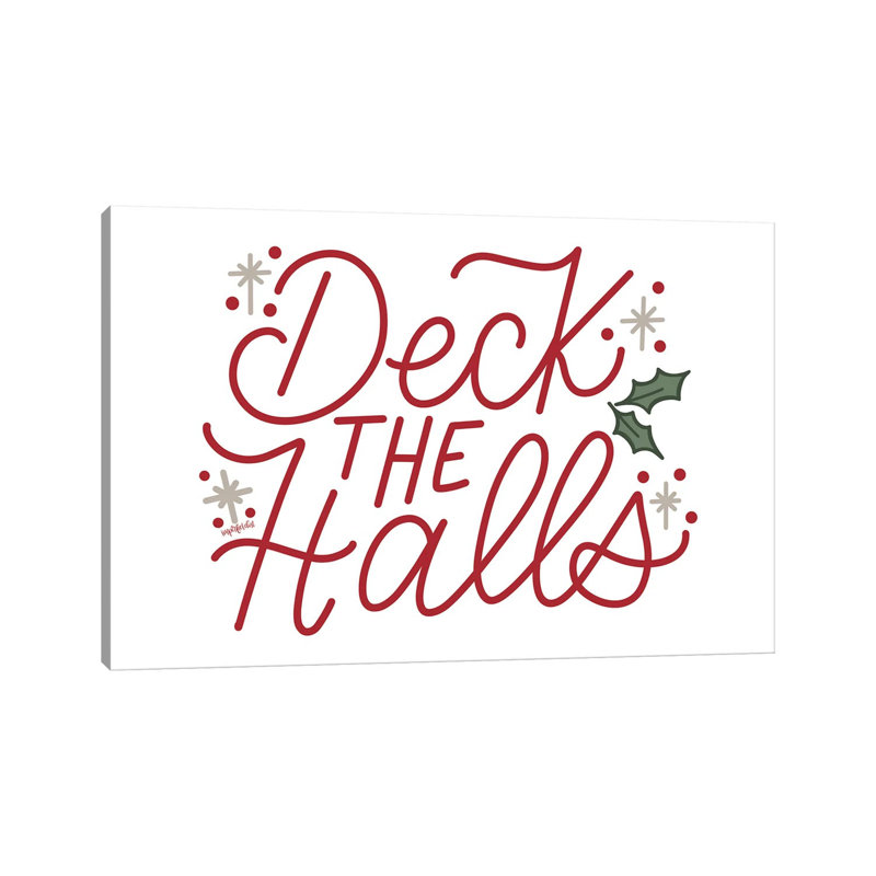 «Deck The Halls», reproduction d'art sur toile tendue