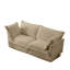 2 velours côtelé pour le salon - siège profond, coussin rembourré, housse amovible, confortable, moderne, coussin décoratif