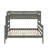 Twin XL Over Queen Bunk Bed With Ladder-613931289