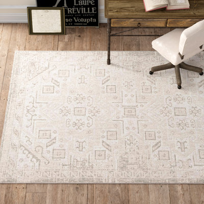 Tapis intérieur / extérieur naturel Arletha Southwestern
