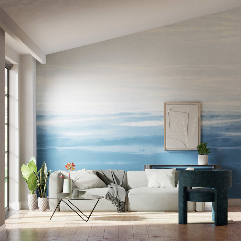 Manzara 13.35m x 68.5cm Wallpaper Roll, Wild Water/Exhale