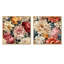 Hamlett - Ensemble de 2 collages floraux carrés-101845529-101845531
