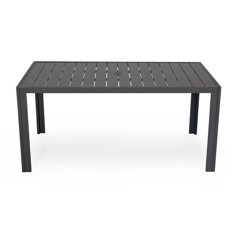 Letendre Rectangular Outdoor Dining Table , 35.43 " D, 35.43" W x 63" L x 29.53" H