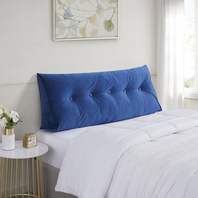 Coussin de tête de lit avec poches latérales Bed and Wedge