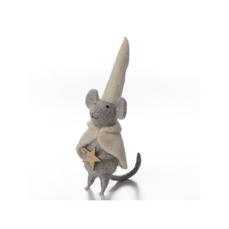 Souris debout avec figurine star Neppie