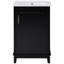 Petite armoire de meuble-lavabo moderne 20 po, lavabo en céramique, beaucoup de rangement, porte à fermeture en douceur 20 po avec lavabo - Meubles-37135050