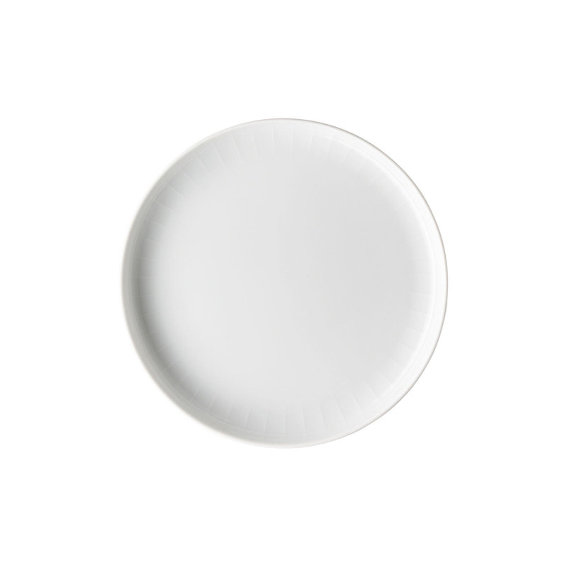Joyn Porcelain Dinner Plate, White