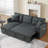Sectional Sofa Bed L-Shaped Sofa Couch Bed With USB Port, Reversible Sofa Couch Sleeper With Pull Out Bed, Chaise With Storage, Pull Out Couch For Living Room-997753162