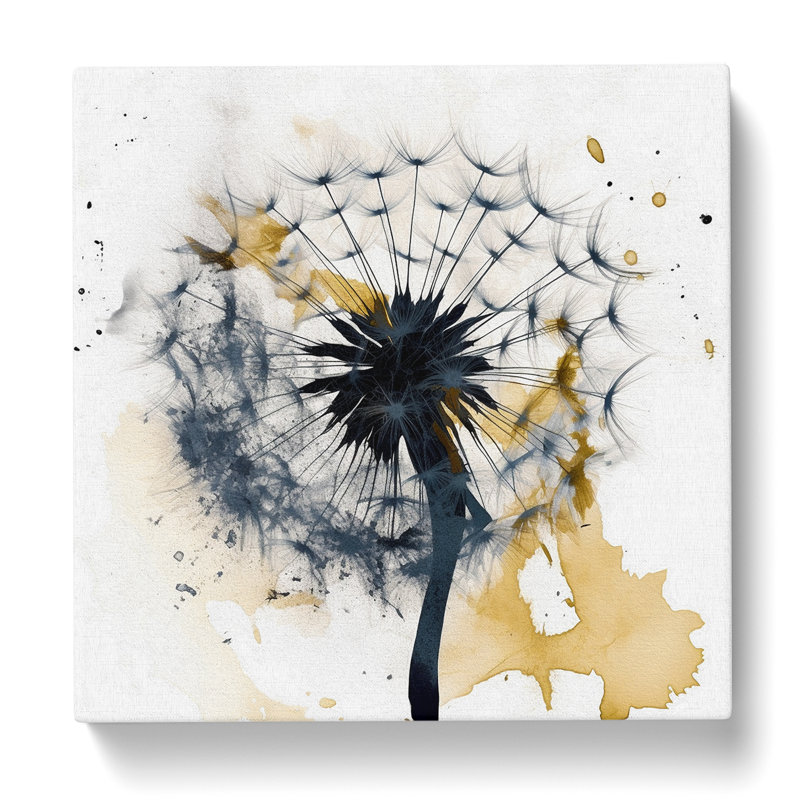 Dandelion Gestural No.2 - Wrapped Canvas, 35cm H x 35cm W x 3cm D
