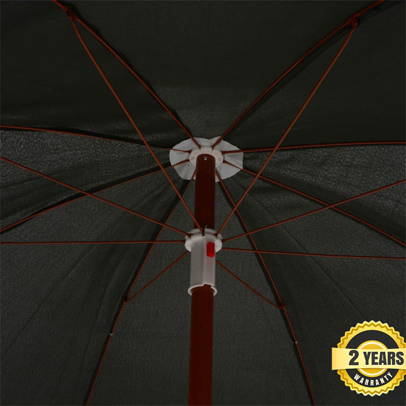 Emmalynn 155cm Market Parasol, Anthracite